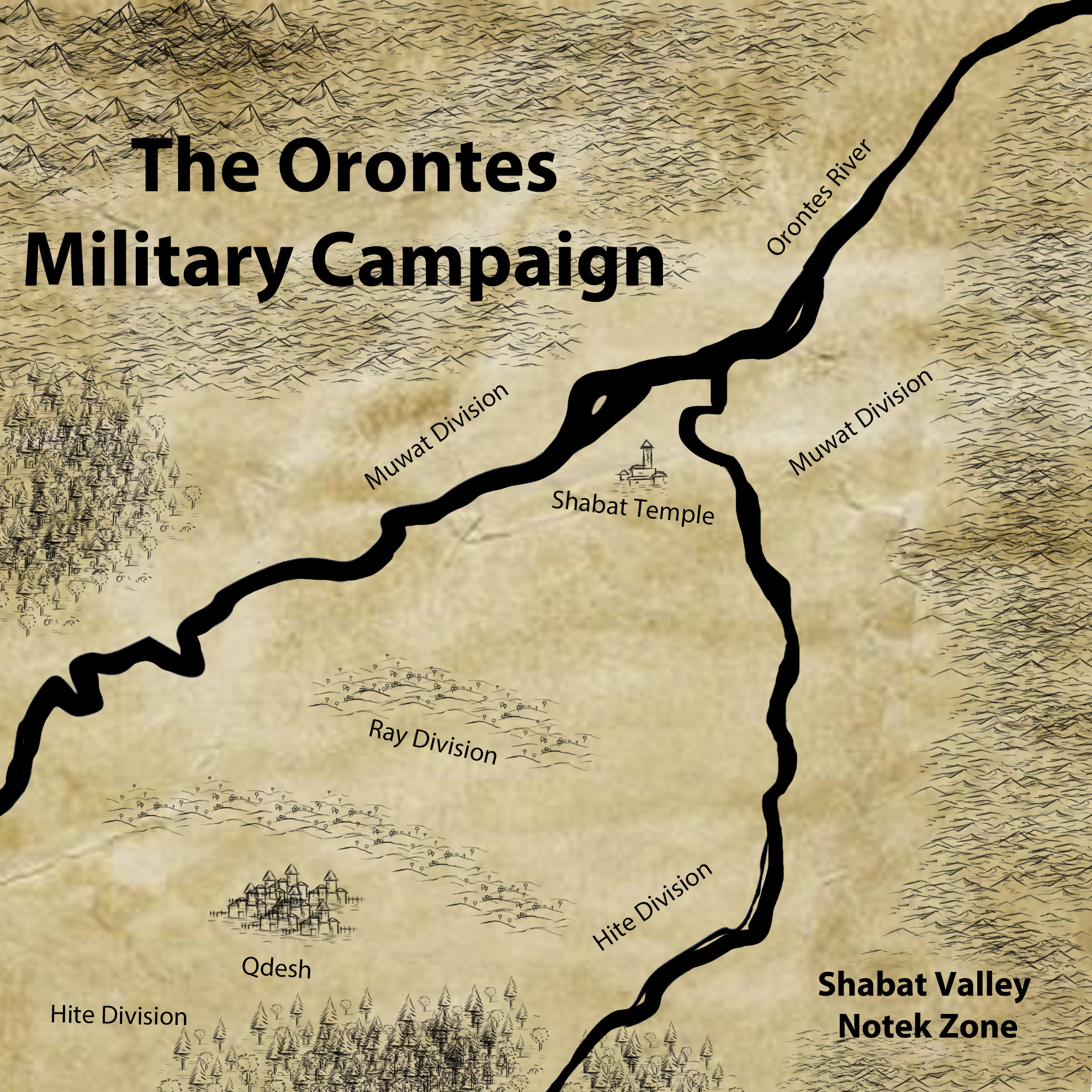 map orontes